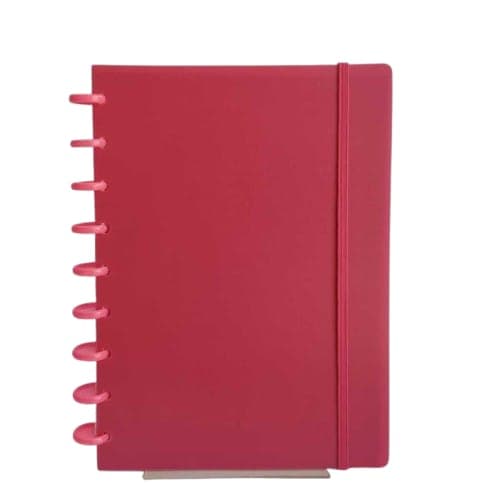 Liquidação Caderno de Disco Médio Rosa Neon Modelo 118