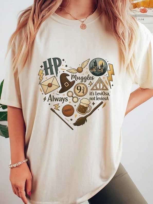 Camiseta Básica Universo Harry Potter Camiseta Hogwarts Camiseta Hermione Leviosa