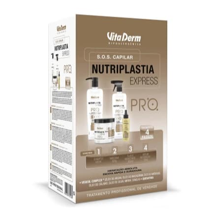 Kit SOS Capilar Nutriplastia Express 4 Itens | Vita Derm