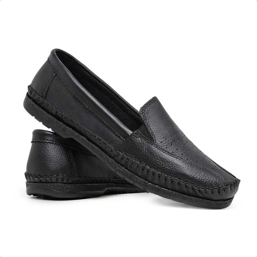 SAPATO MOCASSIM DOCKSIDER MASCULINO COURO BOVINO DRIVE COSTURADO Á MÃO ARTESANAL CONFORTÁVEL LEVE
