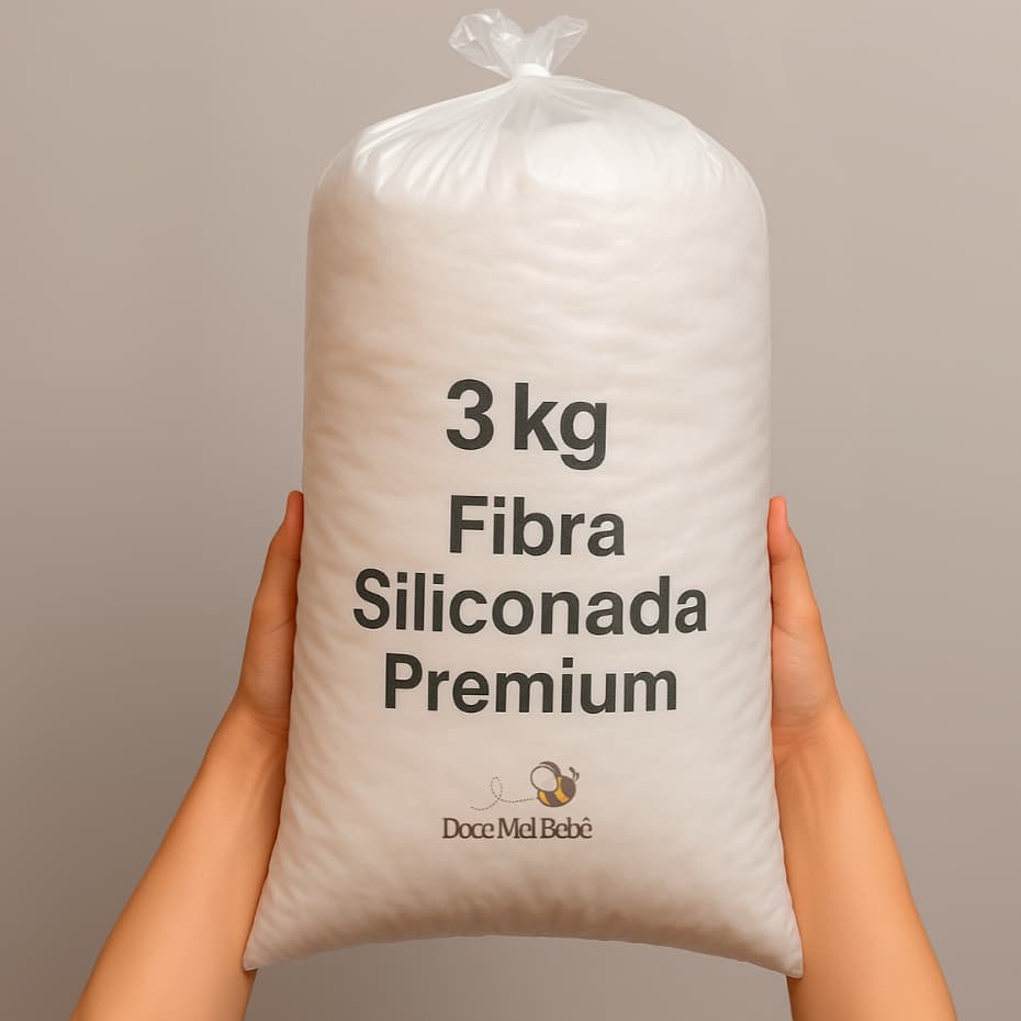 3kg Fibra Siliconada Antialérgica Para Enchimento Macia