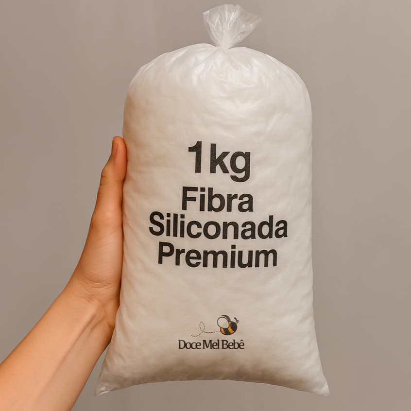 Fibra de Silicone 1Kg para Enchimento Siliconada Envio Imediato