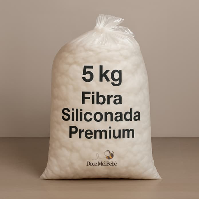 Fibra de Silicone Para Enchimento 5Kg Macia Confortavel