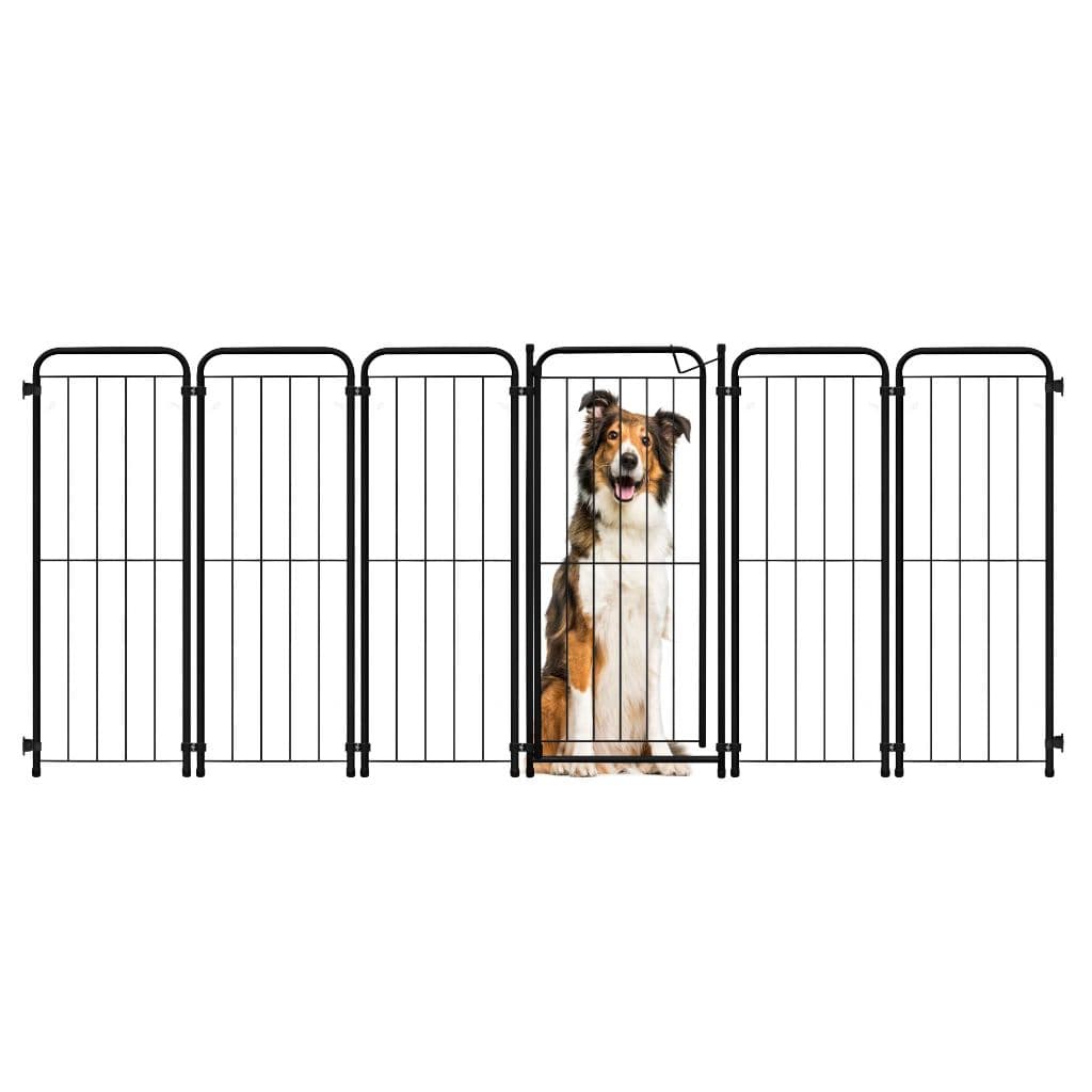 Cercado Cachorro Caes Grande Portao + 5 Módulos 2.36 cm x 98cm de Altura