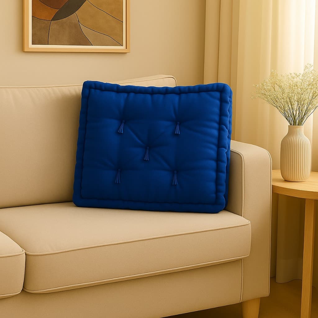 Almofada Futon Roma 40x40 cm Tecido Oxford para bancos e palhetes de madeira
