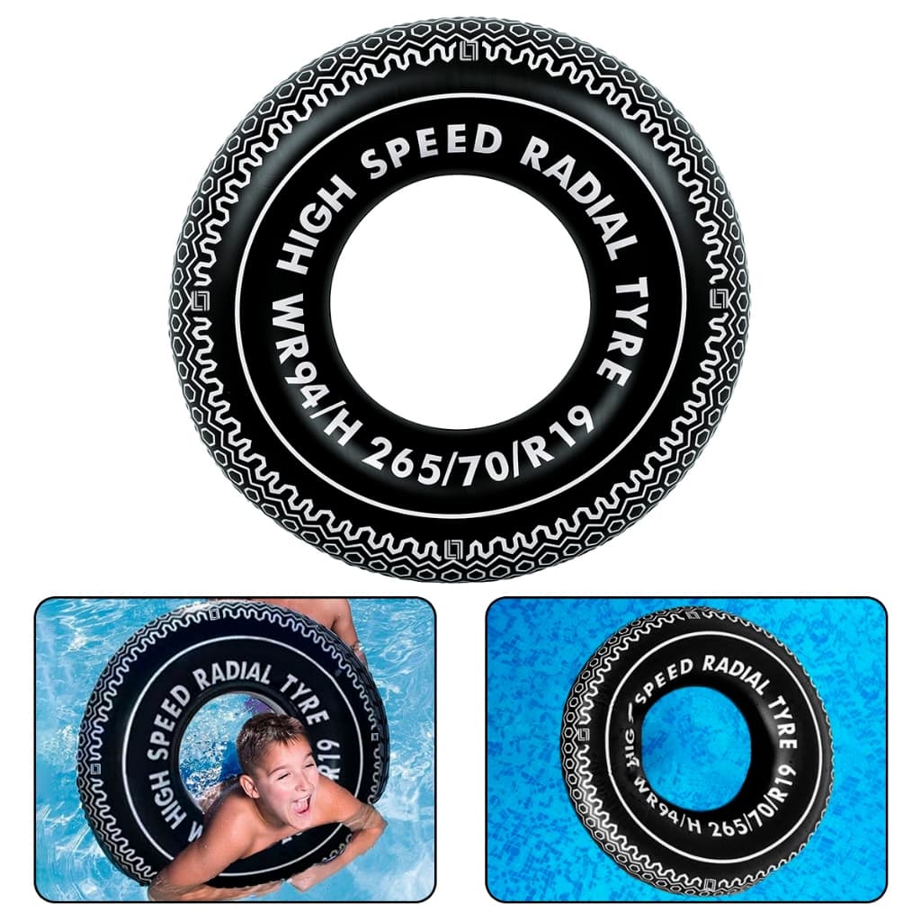 Boia Pneu Circular Redonda Adulto Criança Com 90cm Gigante Piscina Praia Divertido
