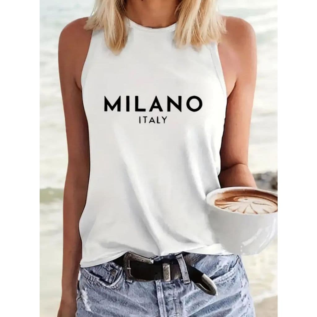 Regata moda verão feminina camiseta 100% algodão confortável tendencia modelo novo