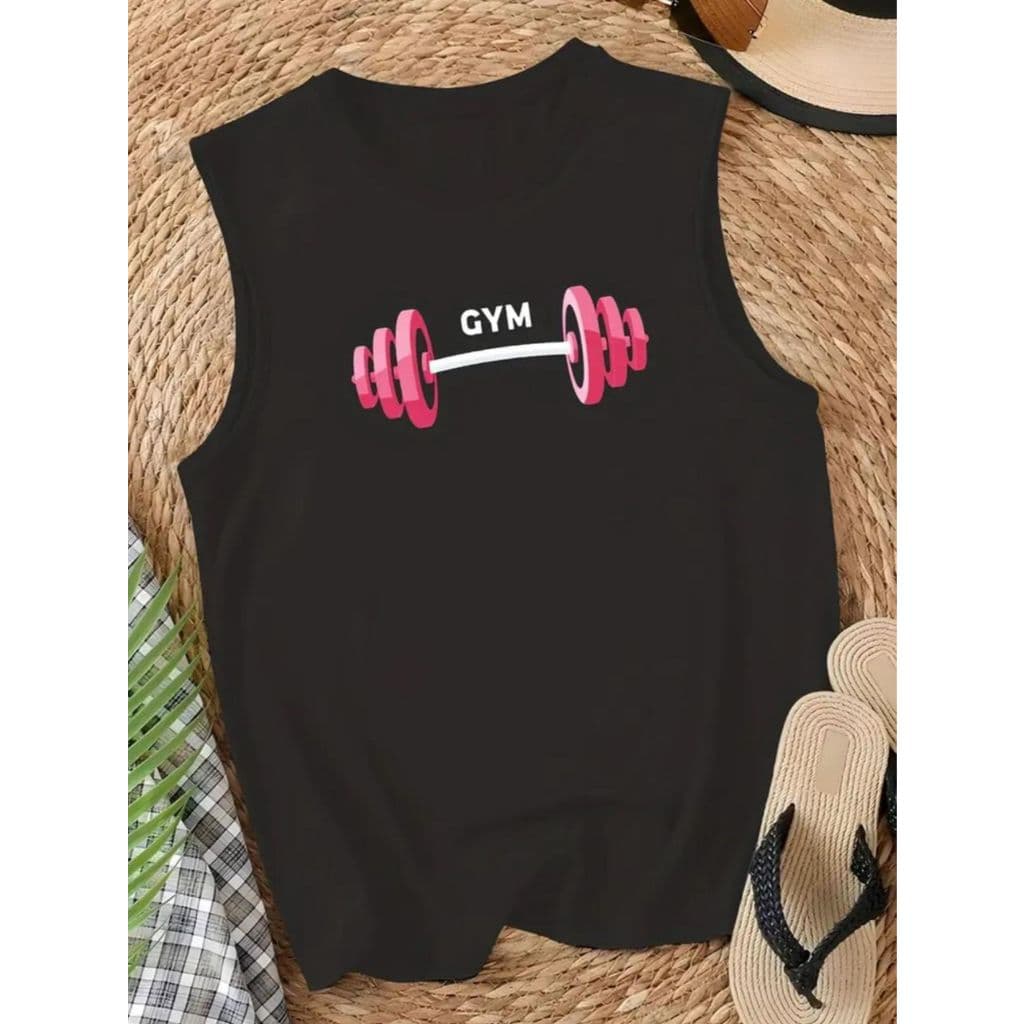 Regata feminina confortável ótima para academia camisa 100% algodão casual modelo
