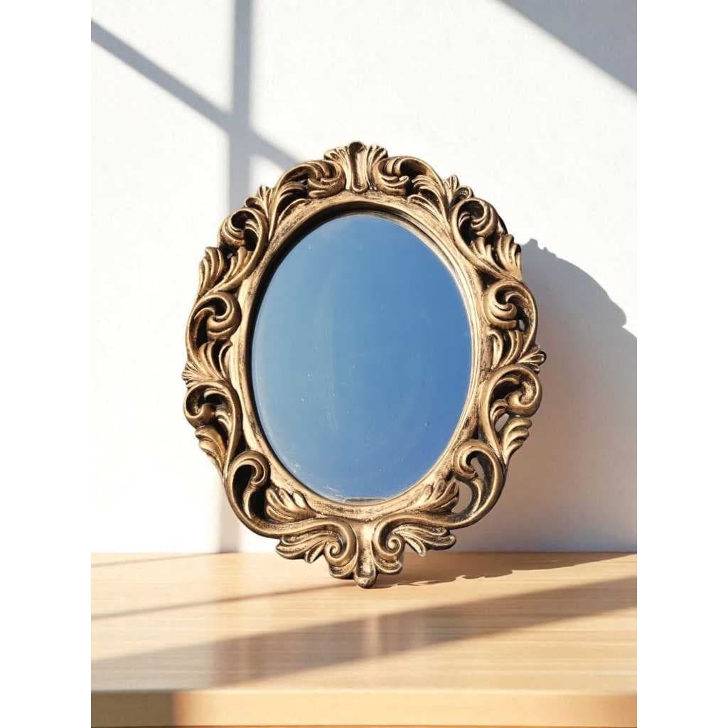 Espelho Oval Trançado, Modelo Colonial, Decoração para Parede