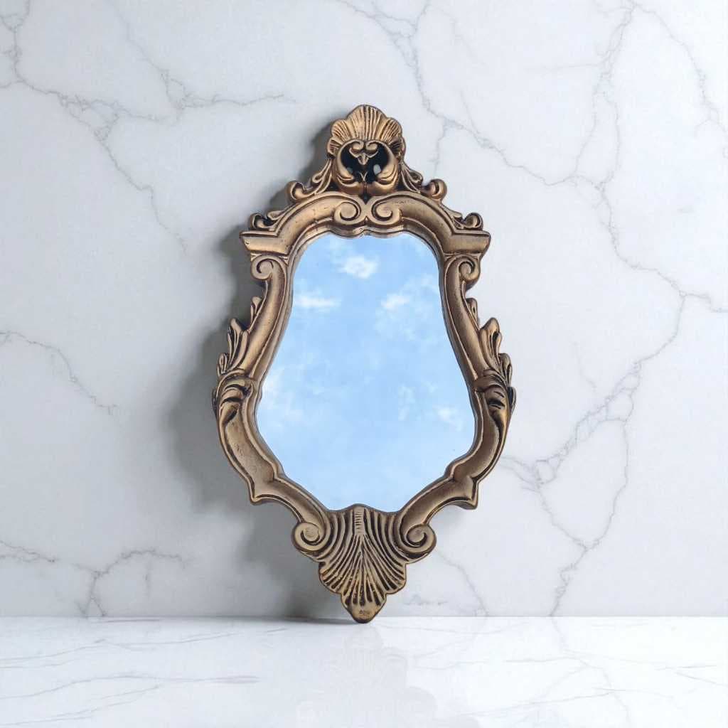 Espelho Estilo Colonial Grande, com duas opções de cor, para decoração interna