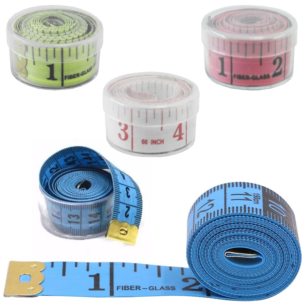 Fita Métrica Flexível 1,5m Costura, Corporal, Cintura Cores Sortidas