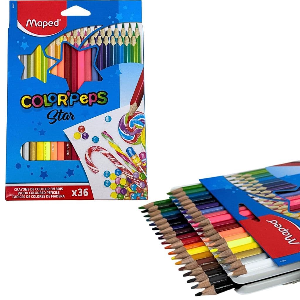 Lápis De Cor Color'Peps Star 36 Cores Maped
