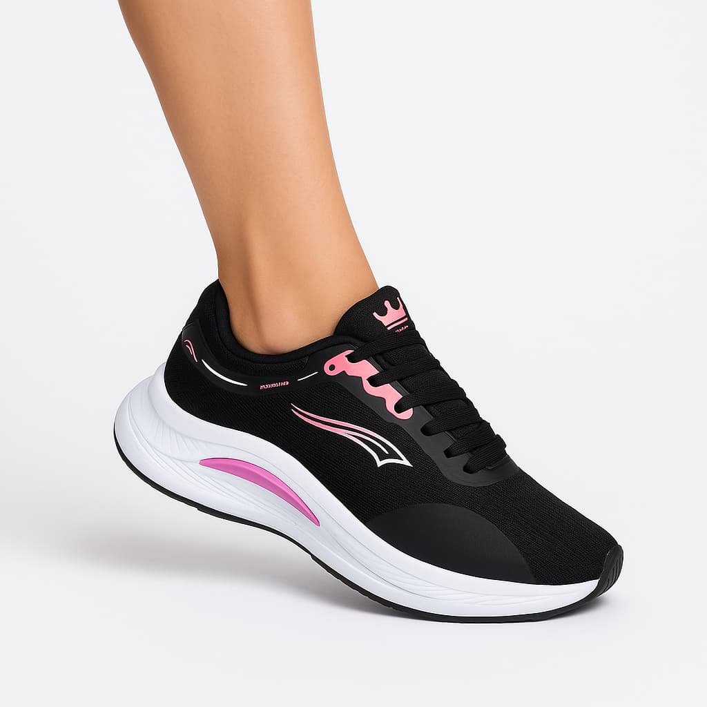 Tênis Esportivo Feminino Caminhada Academia Leve Macio Confortavel Barato