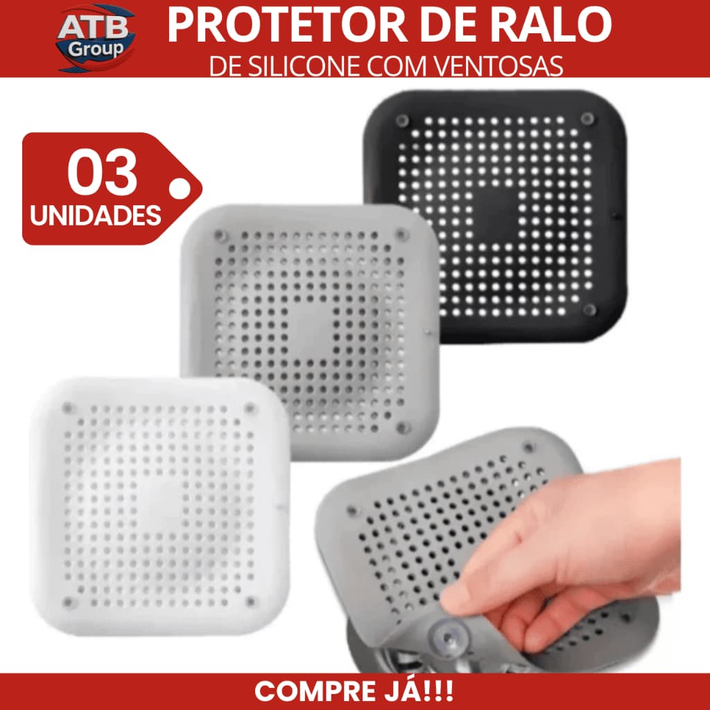 Protetor de Ralo de Silicone com Ventosas, Filtro de Ralo (opção de quantidade e cor)
