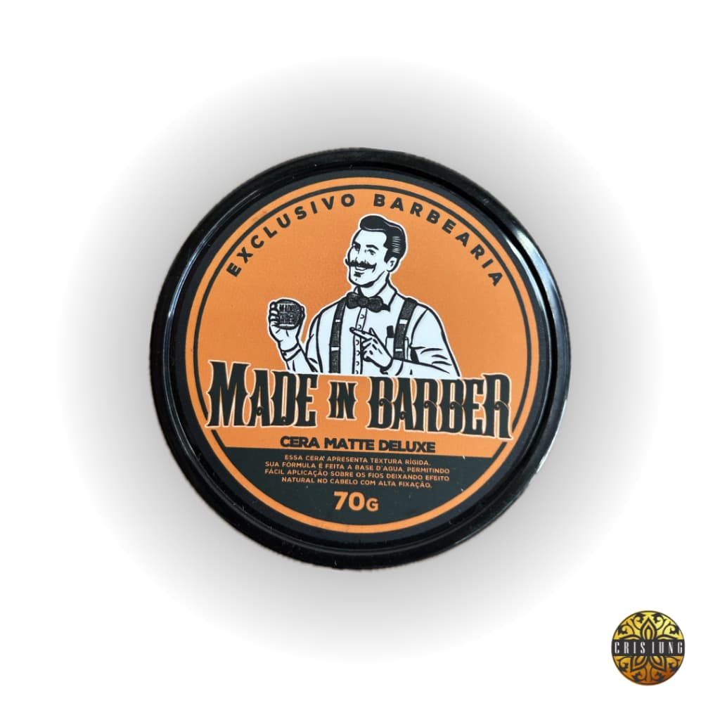 Kit C/3 Cera Capilar Efeito Seco Matte Deluxe Extra Forte Uso Profissional Made in Barber 70g130g