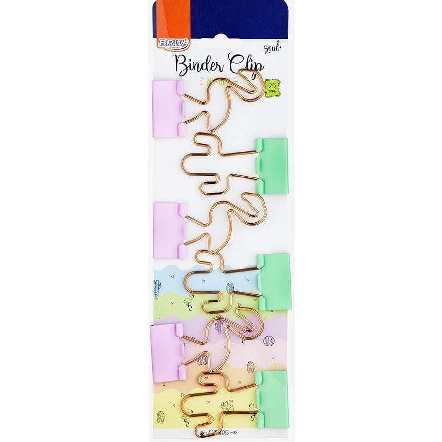 Clips Para Papel Binder 25mm Blister Com 6 Unidades BRW