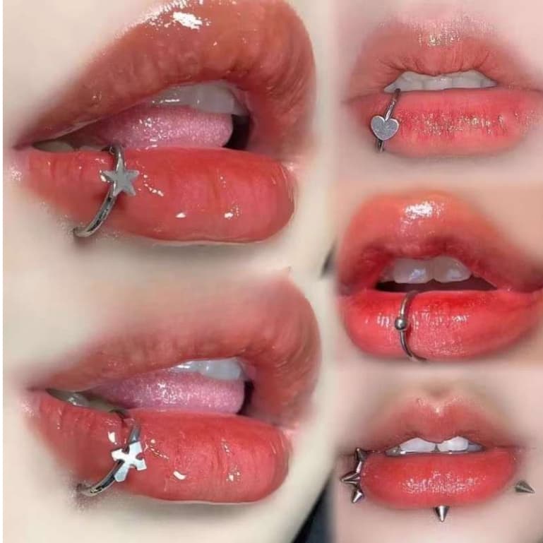 Punk Clipe De Aço Inoxidável Em Falso Piercing Lábio Anéis Feminino Masculino Unisex Na Moda