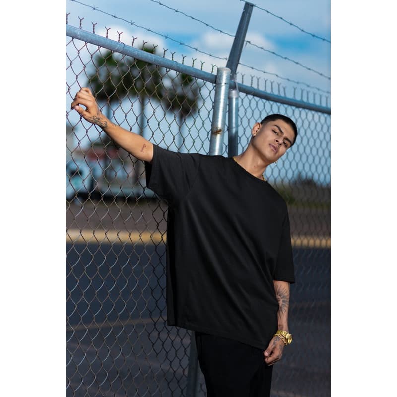 Camiseta Oversized Lisa 100% Algodão Masculina Básica Confortável T-shirt Academia Treino