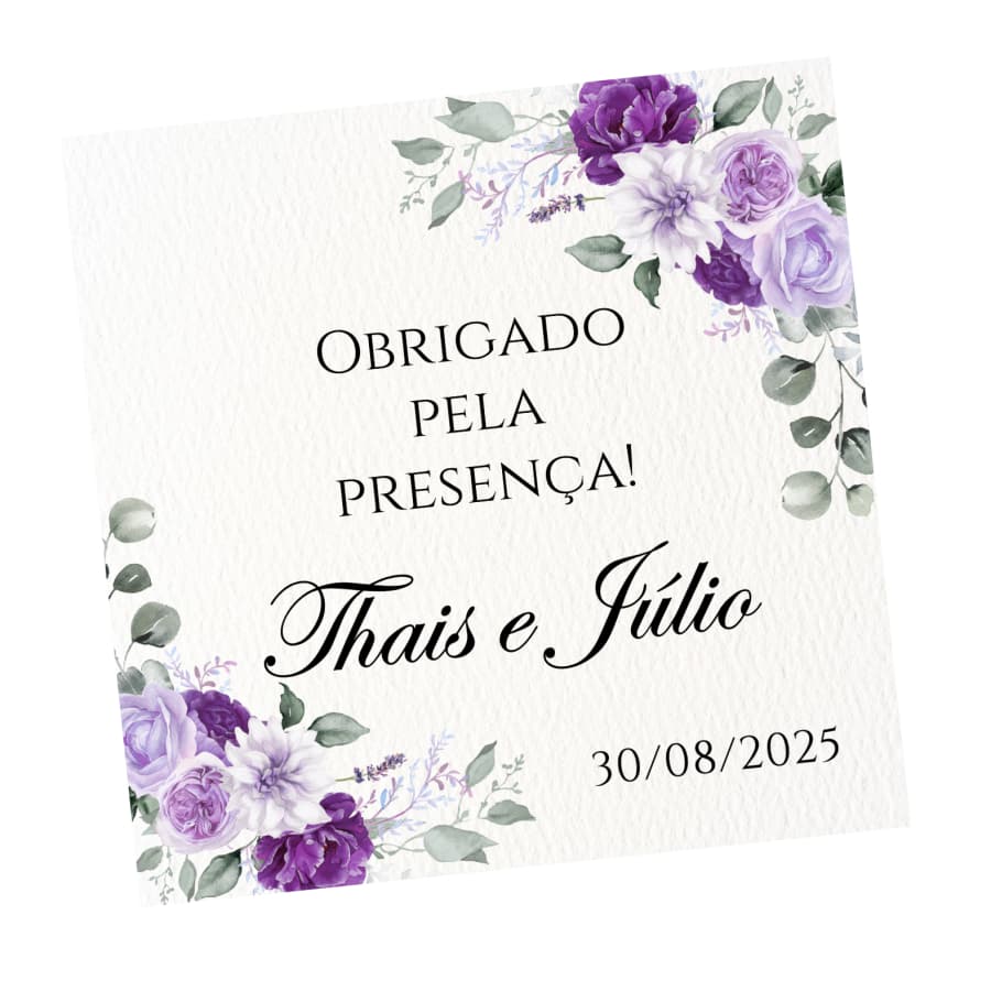Tag para Personalizados 7x7 papel fotográfico 230g