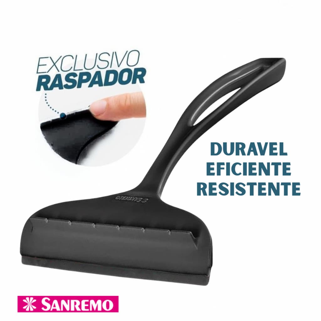 Rodinho de Pia Cozinha - Rodo Com Raspador Preto Sanremo