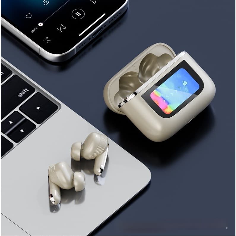 Fones Bluetooth Inteligentes: Tela Colorida, Toque, Multifuncional, Impermeável, Longa Duração -B7