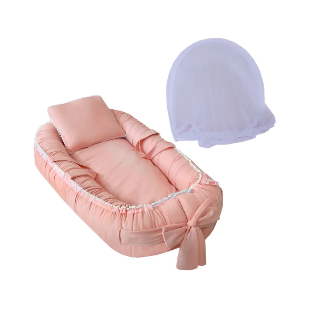 Kit Ninho Redutor Bebê com Zíper Regulável + Travesseiro e Mosquiteiro - Conforto e Proteção