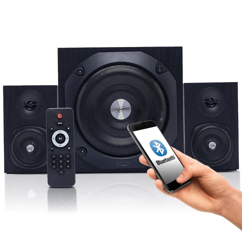 Home Theater Bluetooth Knup Com Subwoofer 2.1 Soundbar Potente Caixa De Som Para Smart Tv Celular Pc