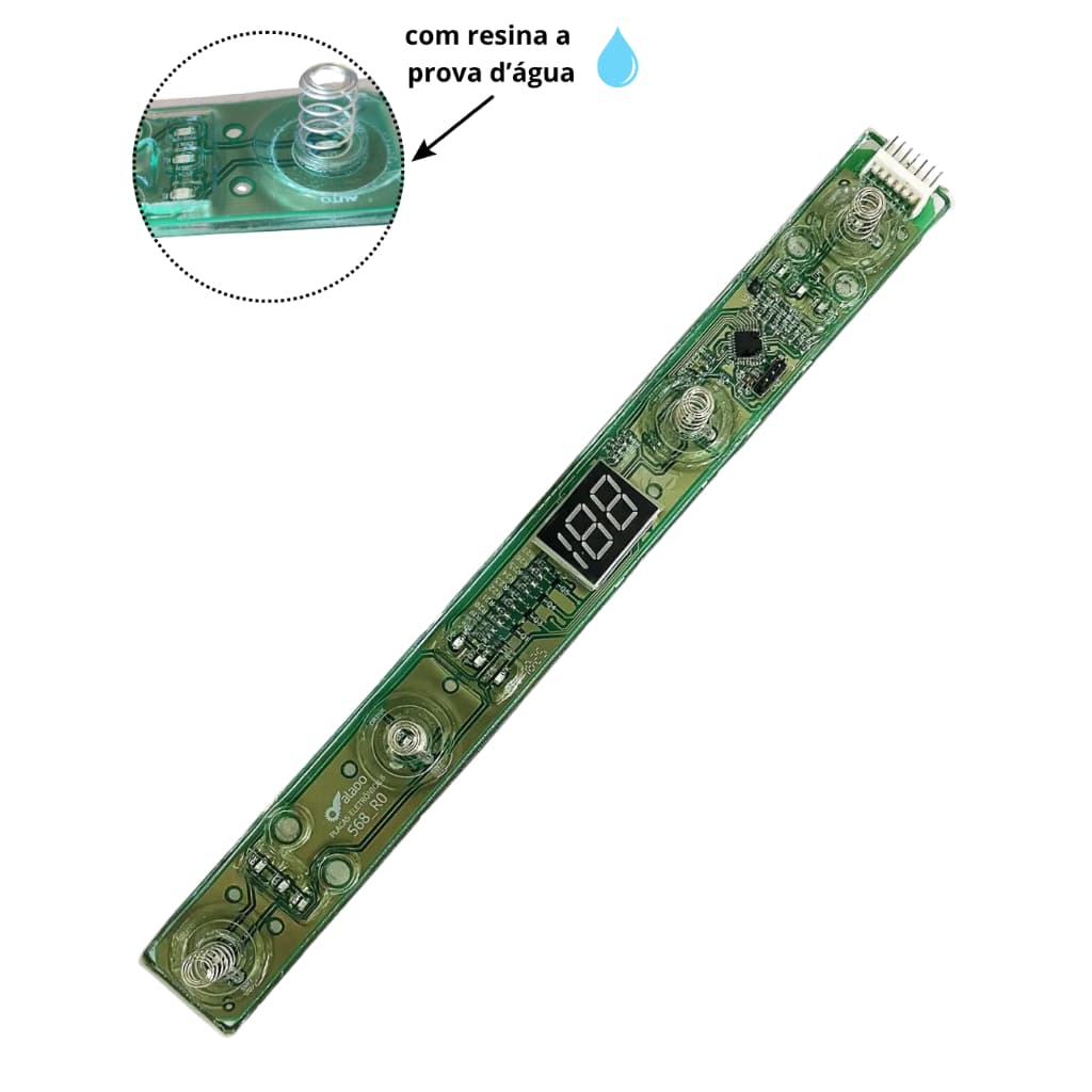 Placa Interface Touch Geladeira Electrolux Dfn49 Dfx49 Dfx50 Dw50x Df50 64502351 64800631
