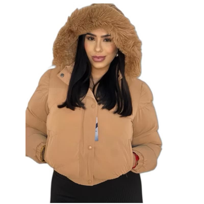 Jaqueta Puffer Feminina Peluciada, Jaqueta impermeavel Feminina 03