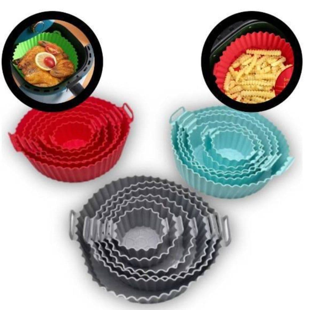 kit 6 formas de Silicone para airfryer - Sortida -