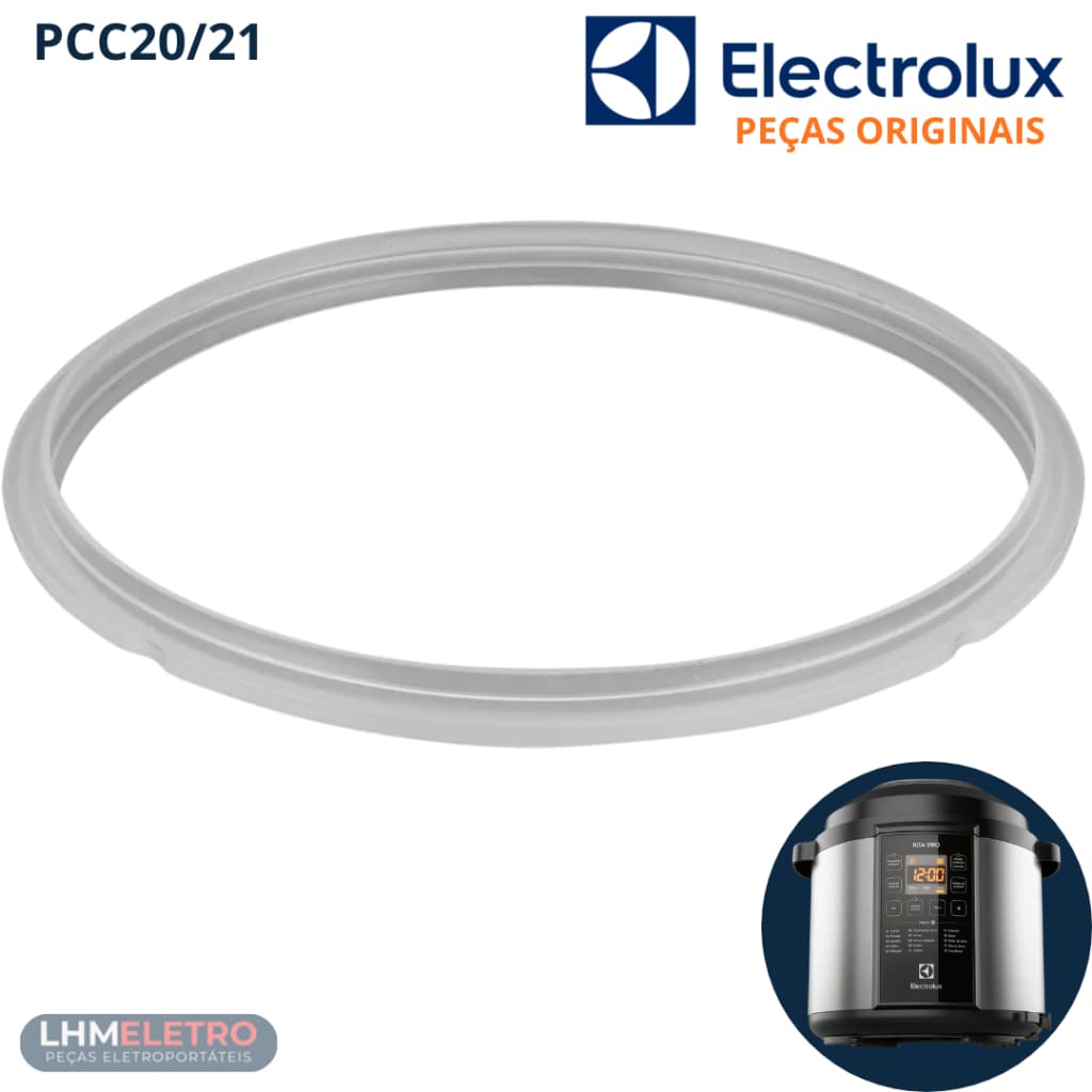 Anel Vedação da Tampa Panela de Pressão Elétrica PCC20 e PCC21 Electrolux 6 litros (A10041501)