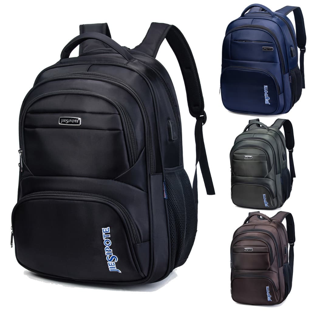 Mochila de computador dos homens de grande capacidade à prova d'água com SUB boca