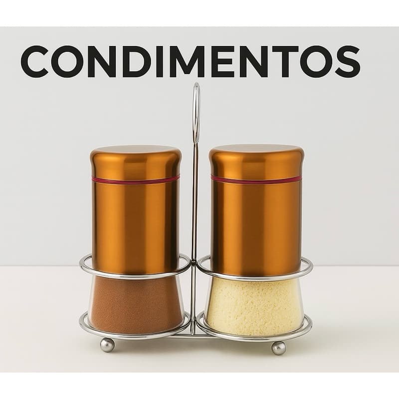 Porta Condimentos com Suporte Rose Gold / Porta temperos HAÜSKRAFT   M12 / E27
