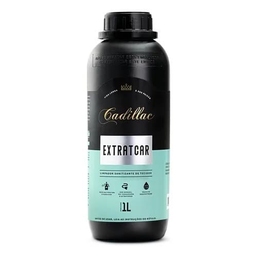 Extratcar Limpador Bactericida Sanitizante De Tecidos e estofados 1L - Cadillac