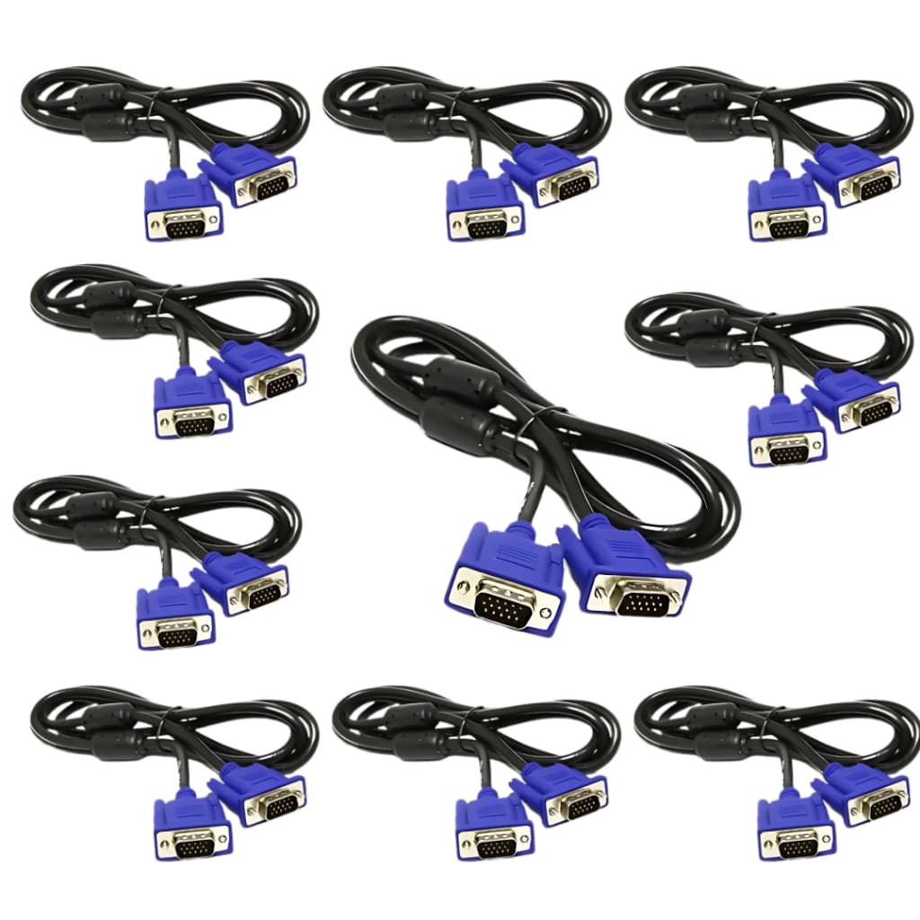 Kit 10x Cabo Vga Macho 1,5 Metros Monitor Projetor Atacado