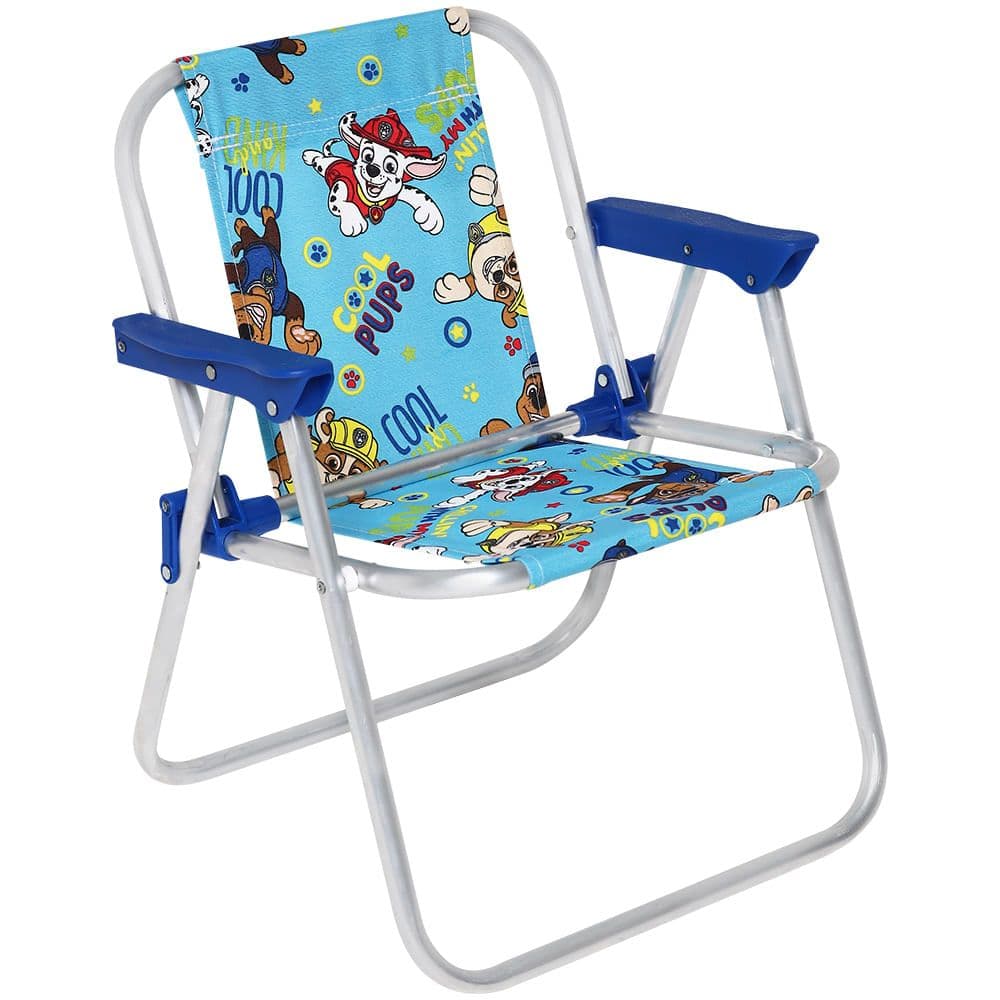 Cadeira Dobrável Infantil Alumínio Patrulha Canina Azul 023602 - Bel