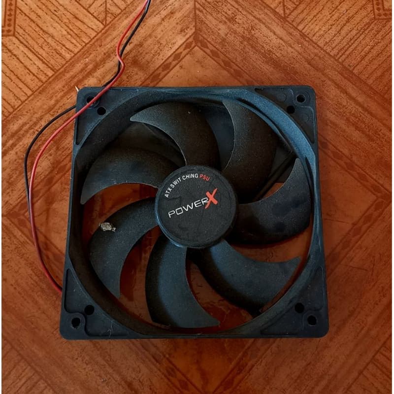 cooler 12cmx12cm preto funcionando perfeitamente