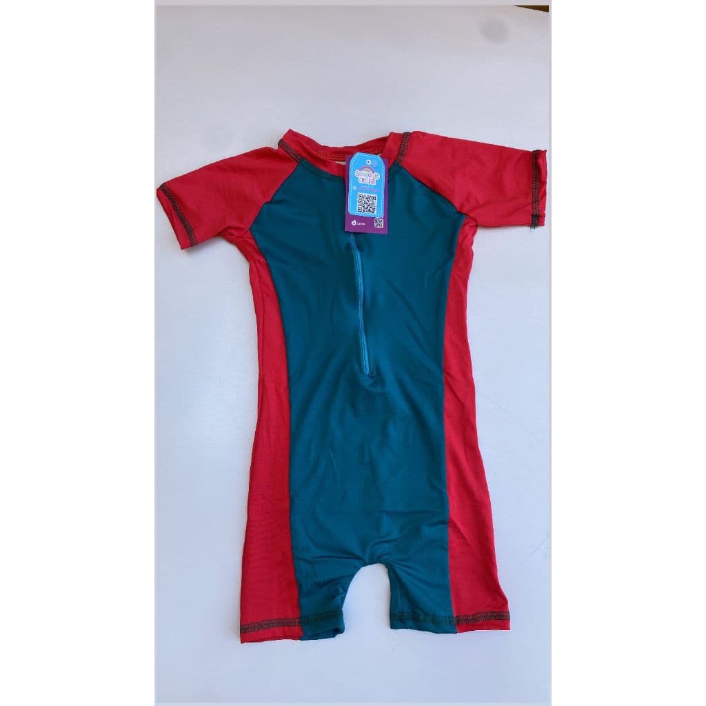 Conjunto Macacão Uv 50+ Unissex Verão Confortável e Estiloso! Tam M Veste 2/4 Anos e GG 5/7 Anos