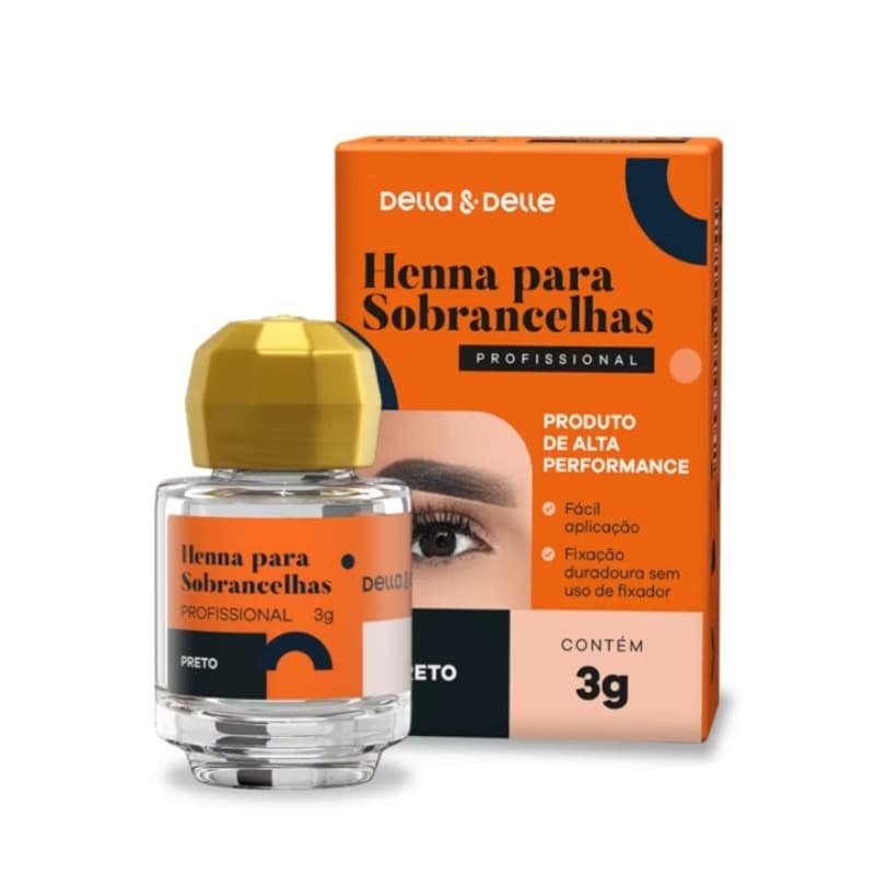 Henna Della e Delle 3g Sobrancelhas Rena Hena Cores