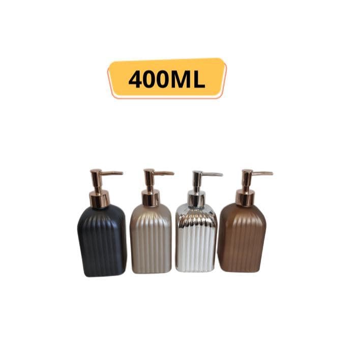 Dispenser de Sabão Líquido de Vidro Recarregável Recipiente Líquido 400ml/ 1 UN