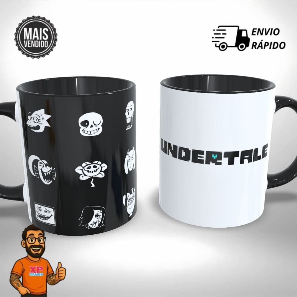 Caneca Personalizada Undertale Steam Gamer Presente Único e Criativo