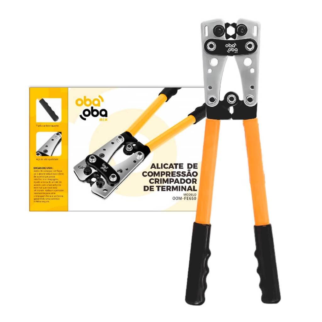 Alicate Crimpador Terminal [6-50mm]Alicate De Prensa 6-50mm Conector de Bateria Alicate De Prensas Cabo De Bateria 6-50m