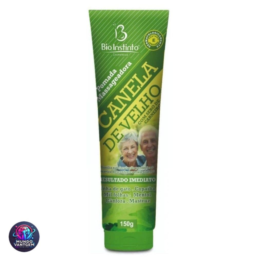 Pomada Massageadora Canela de Velho Bio Instinto 150g | Alívio Imediato para Dores Musculares