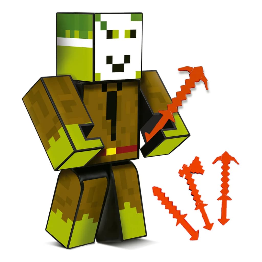 Boneco STICK 15cm Articulado C/ 3 Acess. e Ferram e Chaveiro