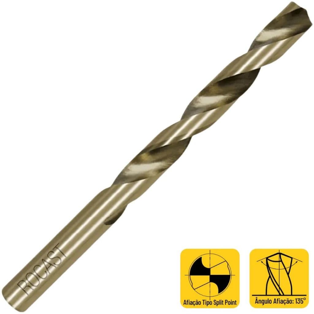 Kit Broca 4mm 8% cobalto aço rápido - ROCAST
