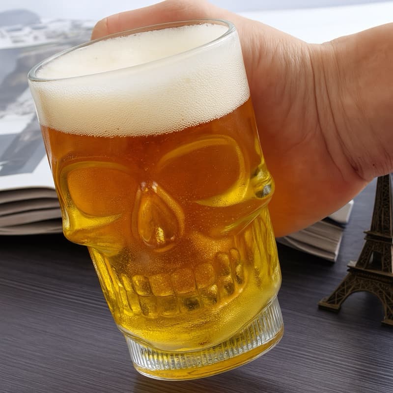 Caneca Caveira Copo Em Acrílico 600 ml Skull Hoyle 20 OZ   L30 - M1