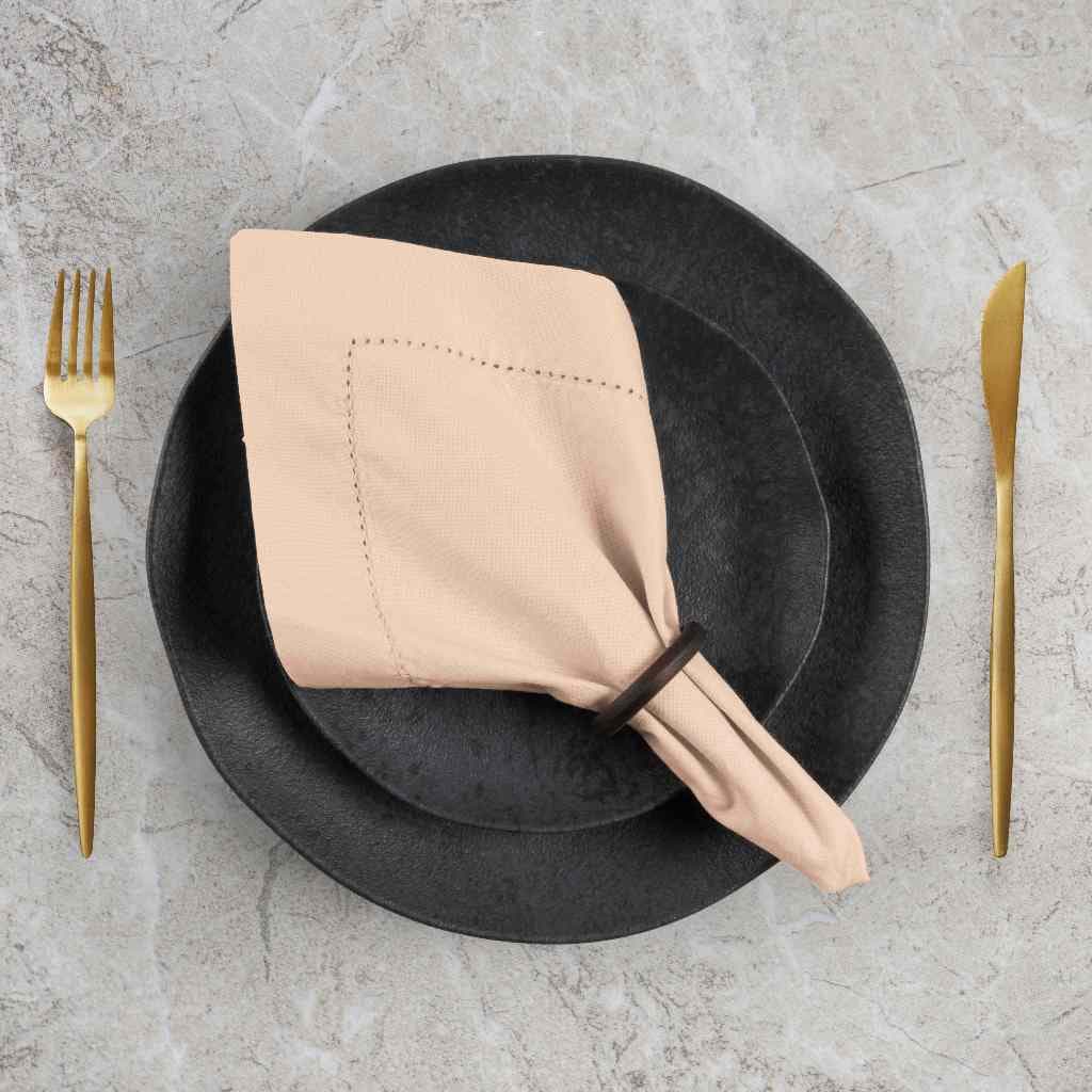 Kit Guardanapos de Mesa 100% Algodão Ponto Ajour – Toque Sofisticado para Sua Decoração