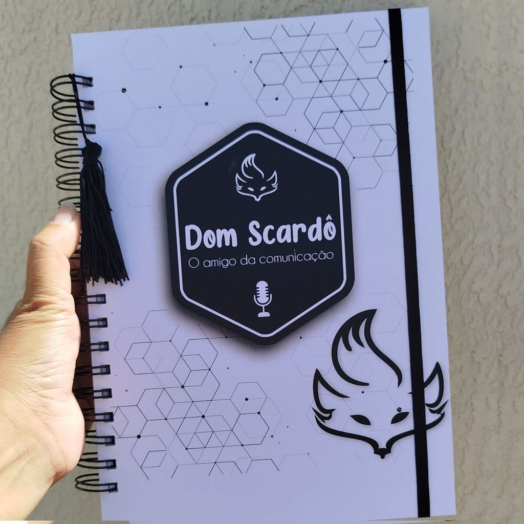 Caderno Profissão Jornalismo Personalizado com Nome Masculino