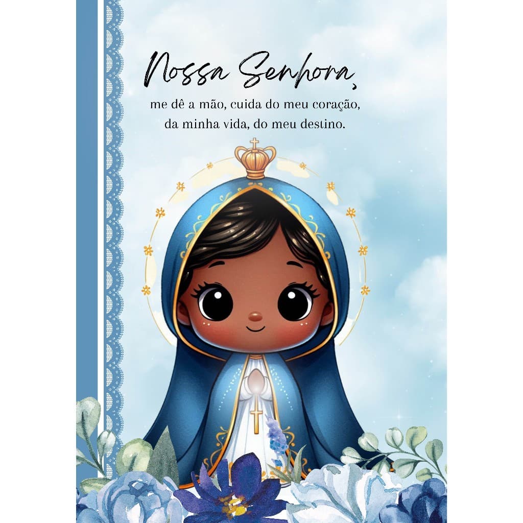 Caderno católico personalizado nossa senhora aparecida nossa senhora de fátima santa rita maria