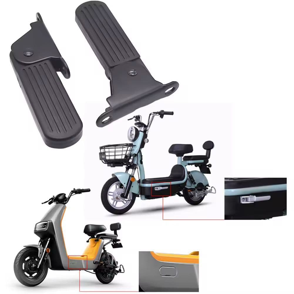 1 Par de Pedal / Pedaleira Scooter Elétrico Bike Ciclomotor X12 Moto chefe Trixx Foston Goo  Duos